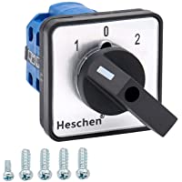 Heschen SZW26-20-D202.2 - Interruptor de cambio universal para selector de levas- 660 V- 20 A- ON-OFF-ON- 3 posiciones…